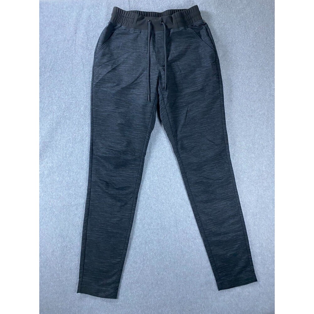 Korsa Road Runner Pants Women's XS Black Gray Pockets Running Workout Drawstring